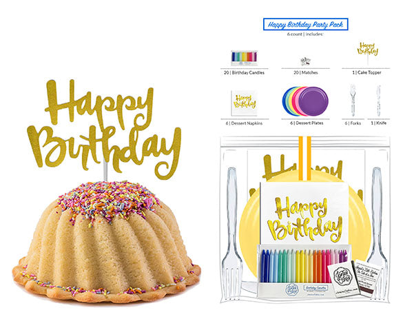 Cake Topper Happy Birthday Multicolor – The Confetti Party