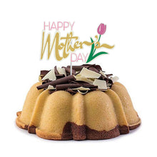Load image into Gallery viewer, happy mothers day cake topper with bundt cake pound cake dessert