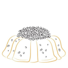 Load image into Gallery viewer, Illustration of Janie&#39;s Cakes Chocolate chip pound in the shape of a bundt cake