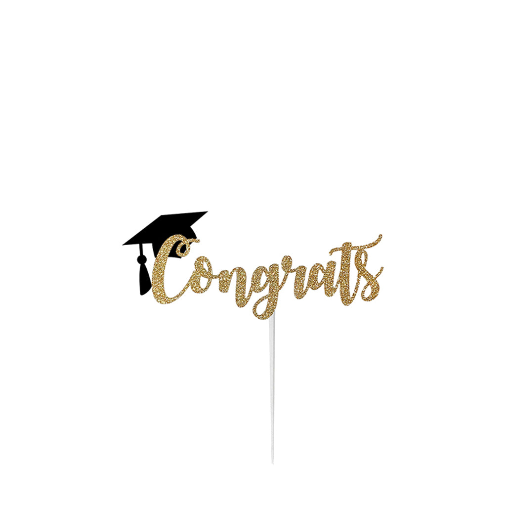 congrats graduation cake topper
