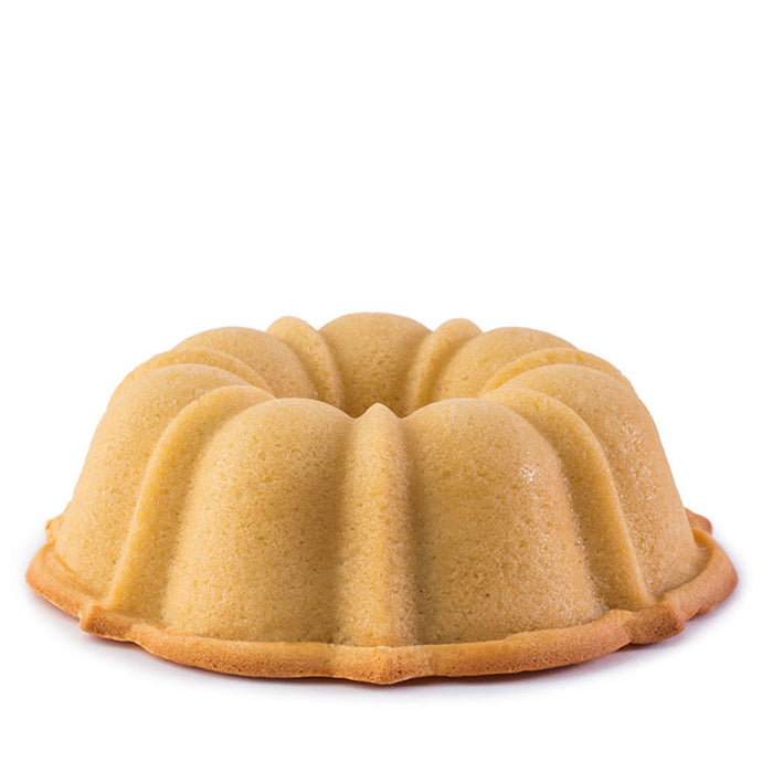 Vanilla pound cake in the shape of a bundt. Serves 12. Featured as Oprah's Favorite Things. Packaged in our signature yellow and white striped gift box with a blue bow.