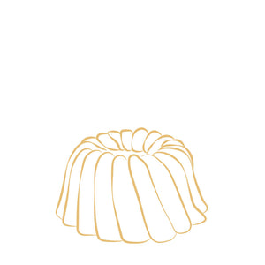 Janie's Cakes vanilla pound cake in the shape of a bundt cake. Serves 6