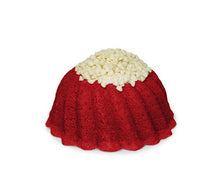 Load image into Gallery viewer, red velvet jane size poundc cake in the shape of a bundt cake serves 6