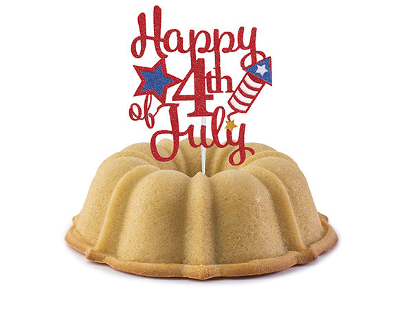 Happy 4th of July Cake Topper