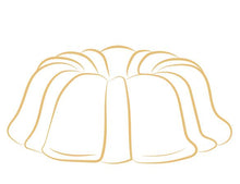 Load image into Gallery viewer, Vanilla pound cake in the shape of a bundt. Serves 12. Oprah&#39;s Favorite Things. Packaged in our signature yellow and white striped gift box with a blue bow.