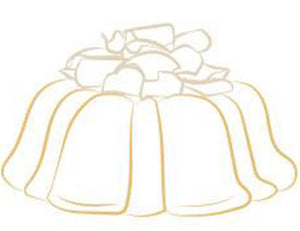 Vanilla pound cake in the shape of a bundt filled with lemon curd and topped with white chocolate shavings. Serves 12. Oprah's Favorite Things. Packaged in our signature yellow and white striped gift box with a blue bow.